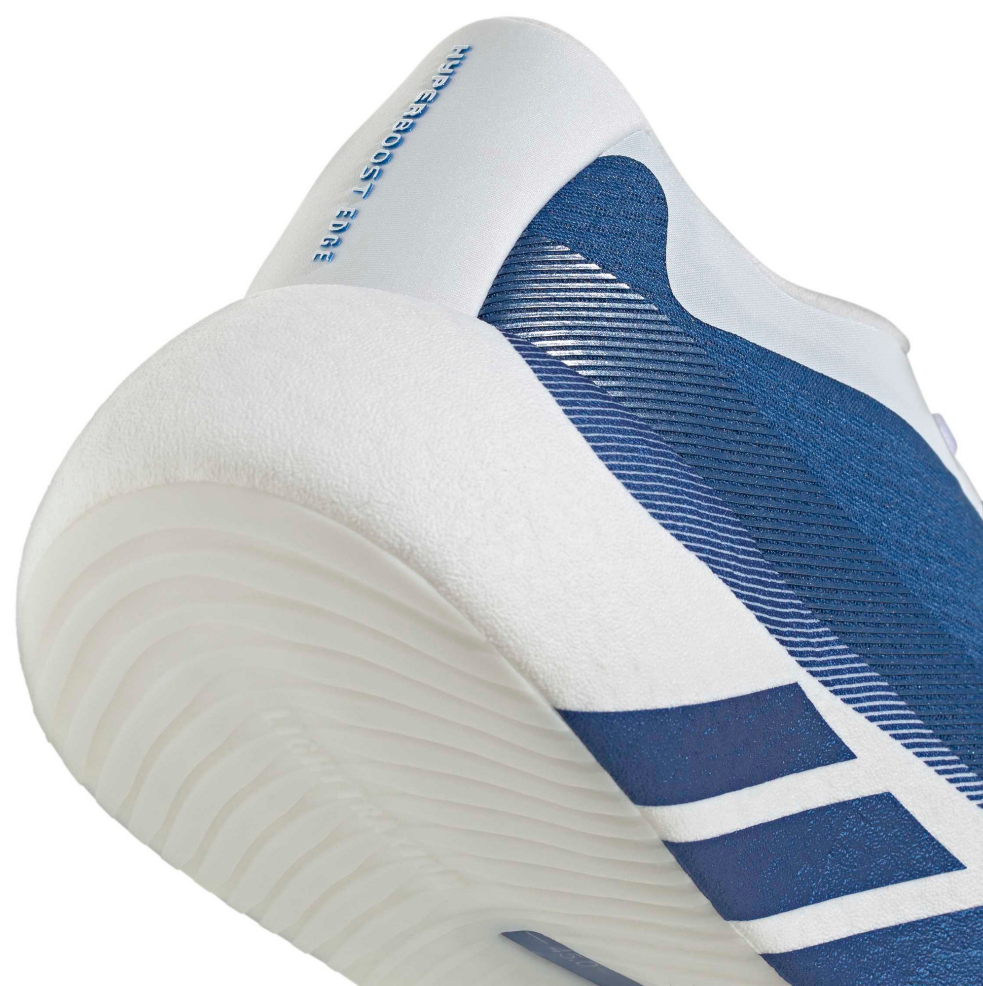 adidas Women's Hyperboost Edge Running Shoes - White/Blue - View 9