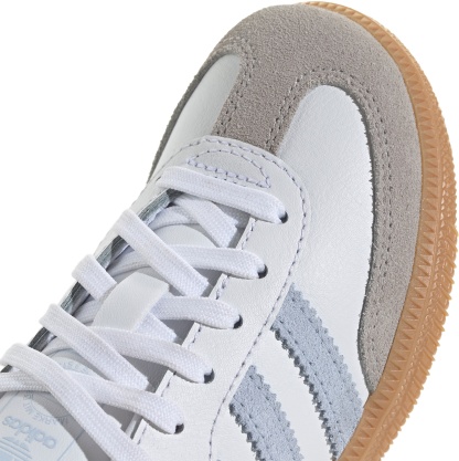 adidas Kids' Preschool Samba OG Shoes - White/Sky/Gum - View 7