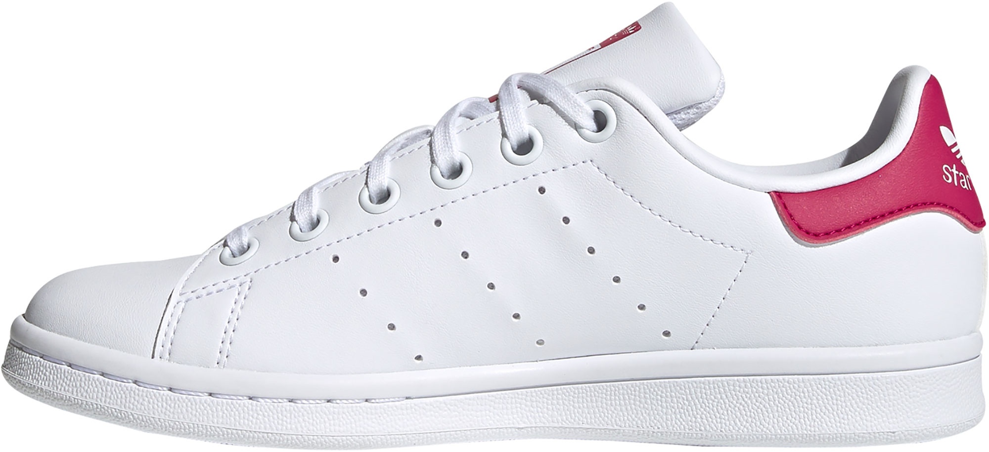 adidas Originals Kids' Grade School Stan Smith Shoes - White/Pink - View 3