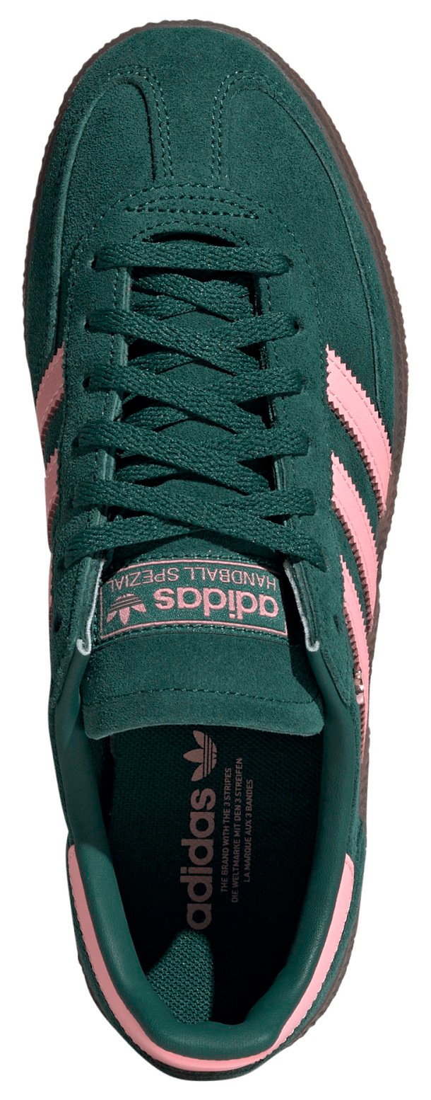 adidas Women's Handball Spezial Shoes - Collegiate Green/Pink Spark/Gold Met - View 2