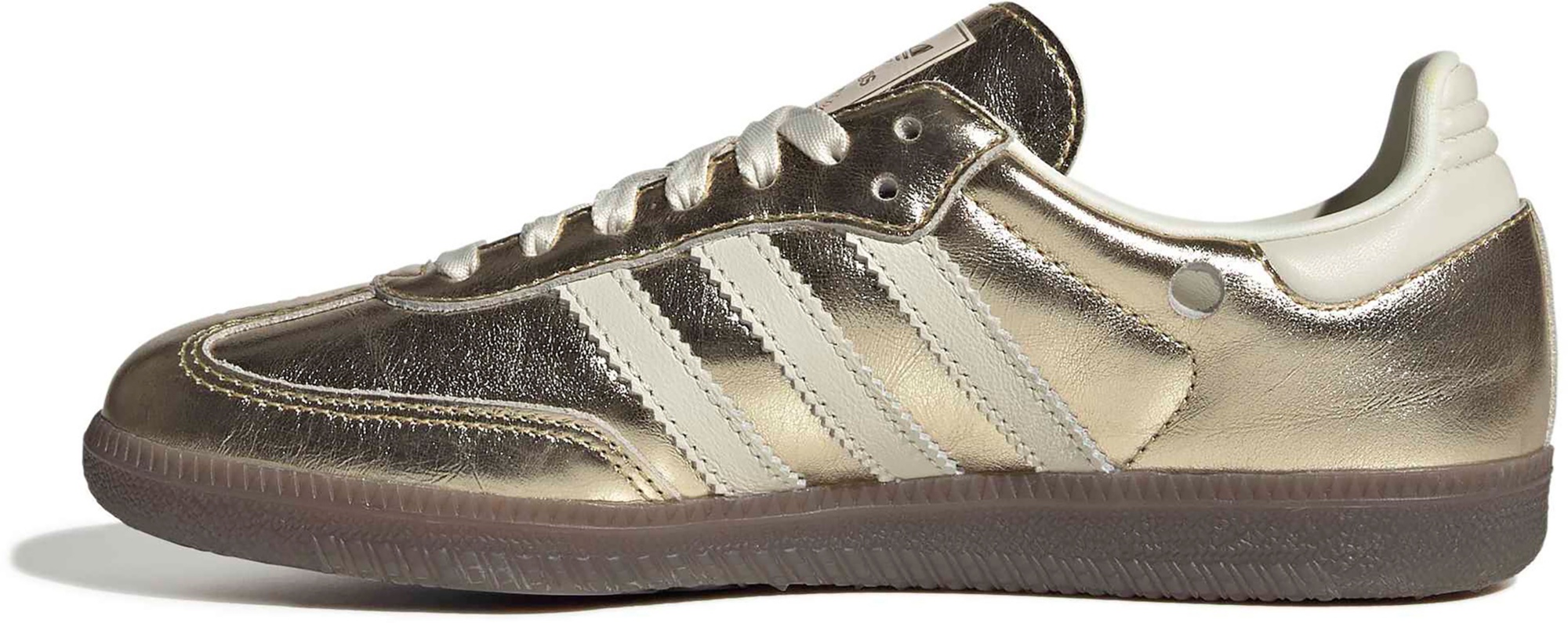 adidas Women's Samba OG Shoes - Gold Mtlc/Off White/Gum5 - View 4
