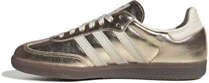 adidas Women's Samba OG Shoes - Gold Mtlc/Off White/Gum5 - View 4