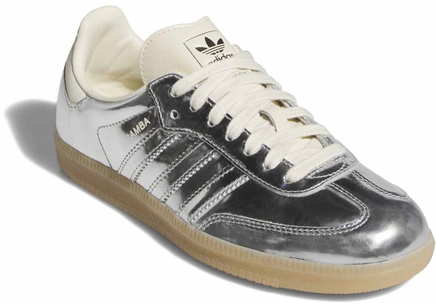 adidas Women's Samba OG Shoes - Crackle Metallic Silver - View 7