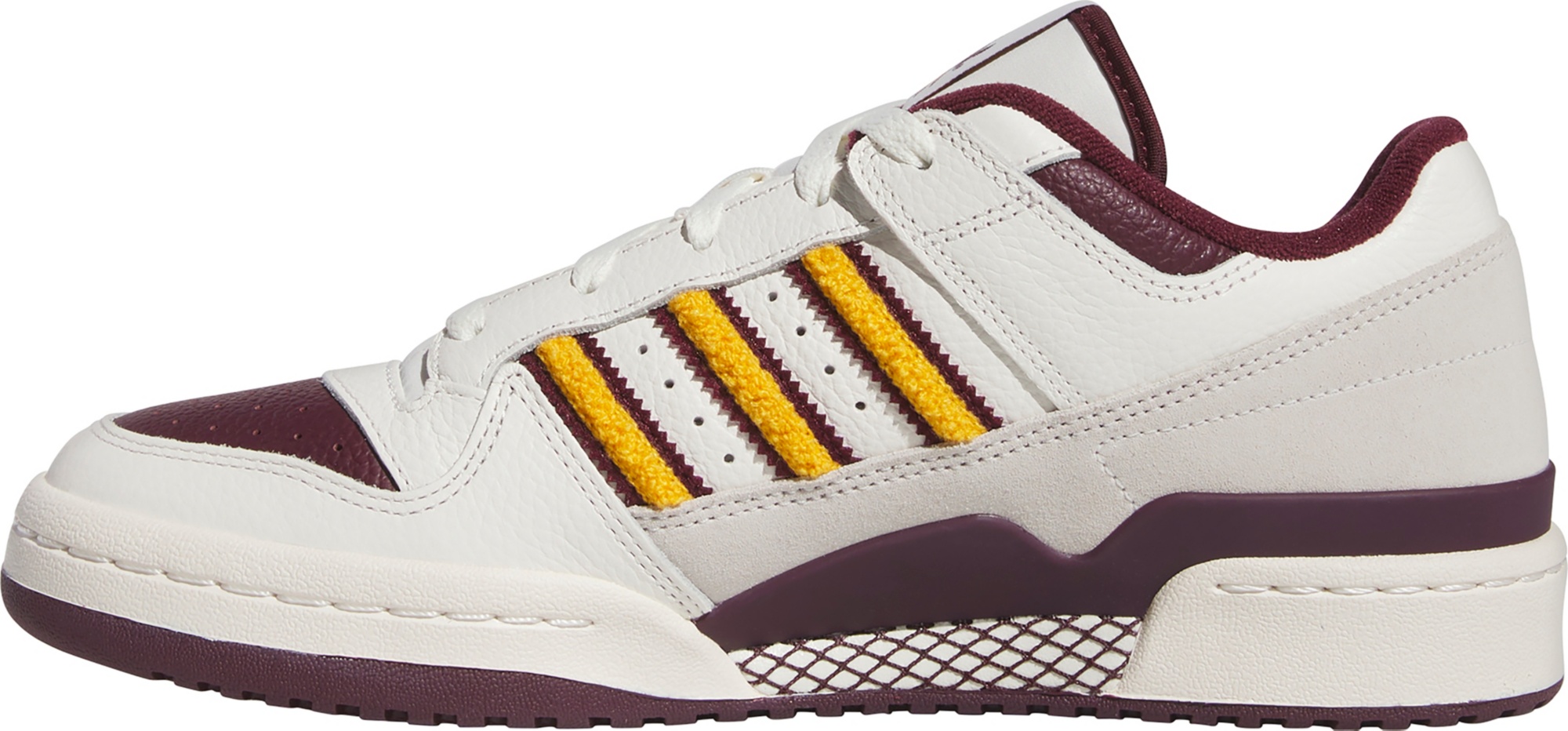 adidas Men's Forum Low Classic Arizona State Shoes - Maroon/Gold - View 3