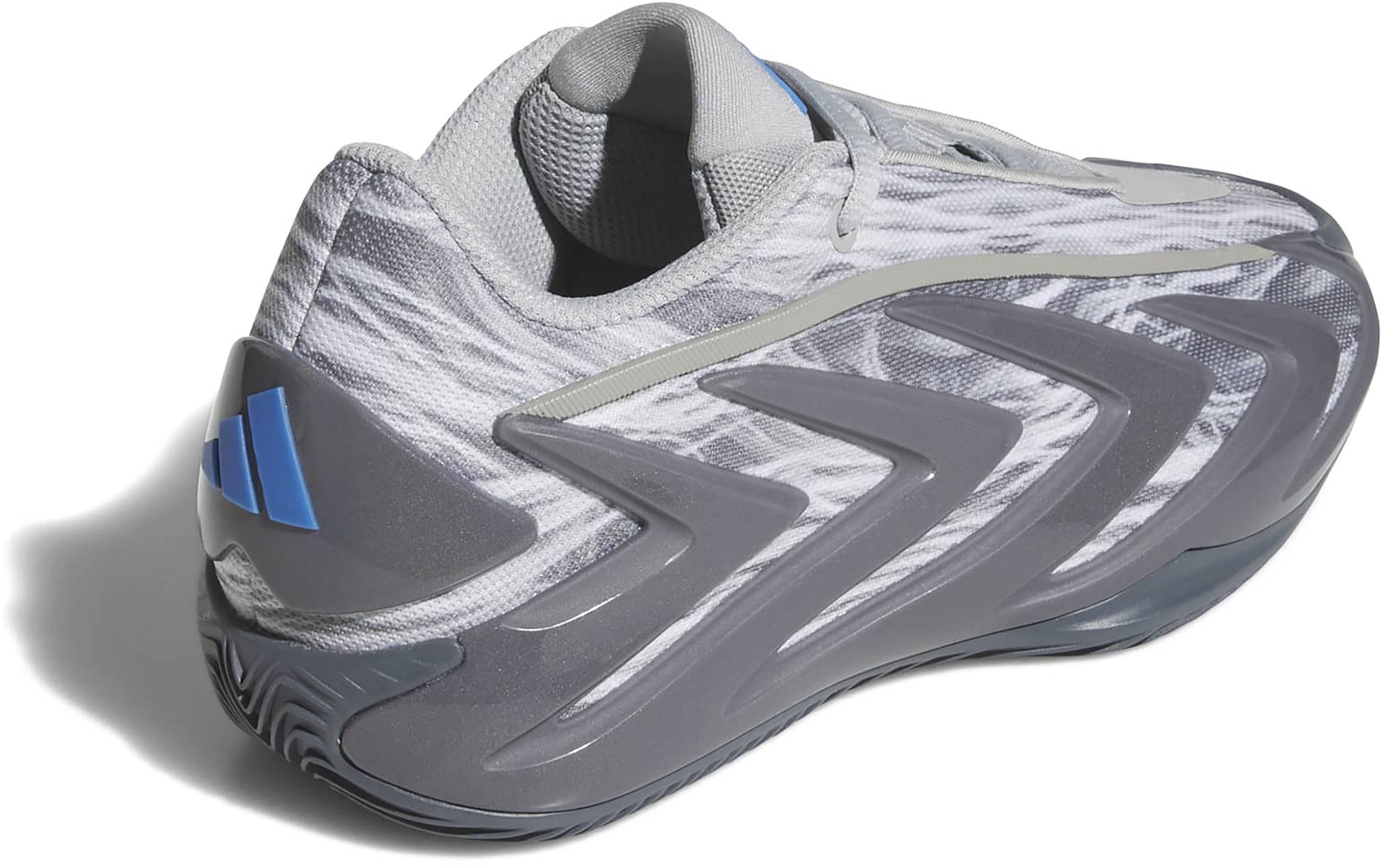 adidas Kids' Grade School Anthony Edwards 3 'Snow Camo' Basketball Shoes - Stone/Onix/Night Grey - View 5