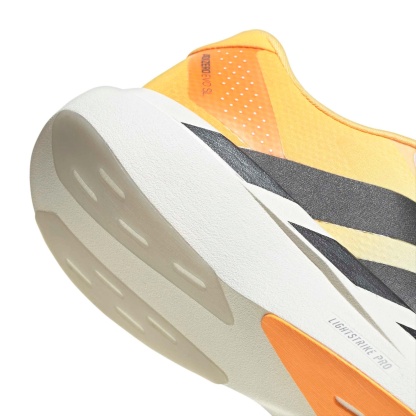 adidas Men's Adizero EVO SL Woven Running Shoes - Crystal/Lucid Tangerine/Iron - View 8