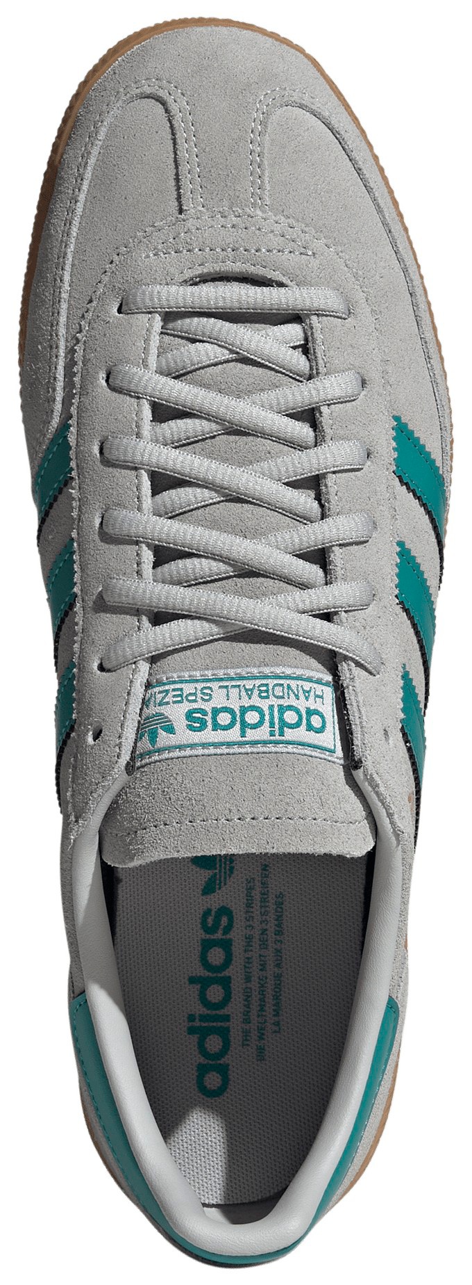 adidas Men's Handball Spezial Shoes - Grey/Pure Teal/Gold Met - View 4