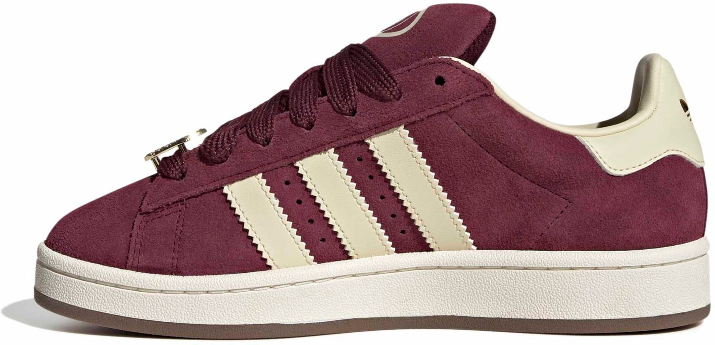 adidas Women's Campus 00s Shoes - Maroon/Warm Vanilla/Gold - View 4