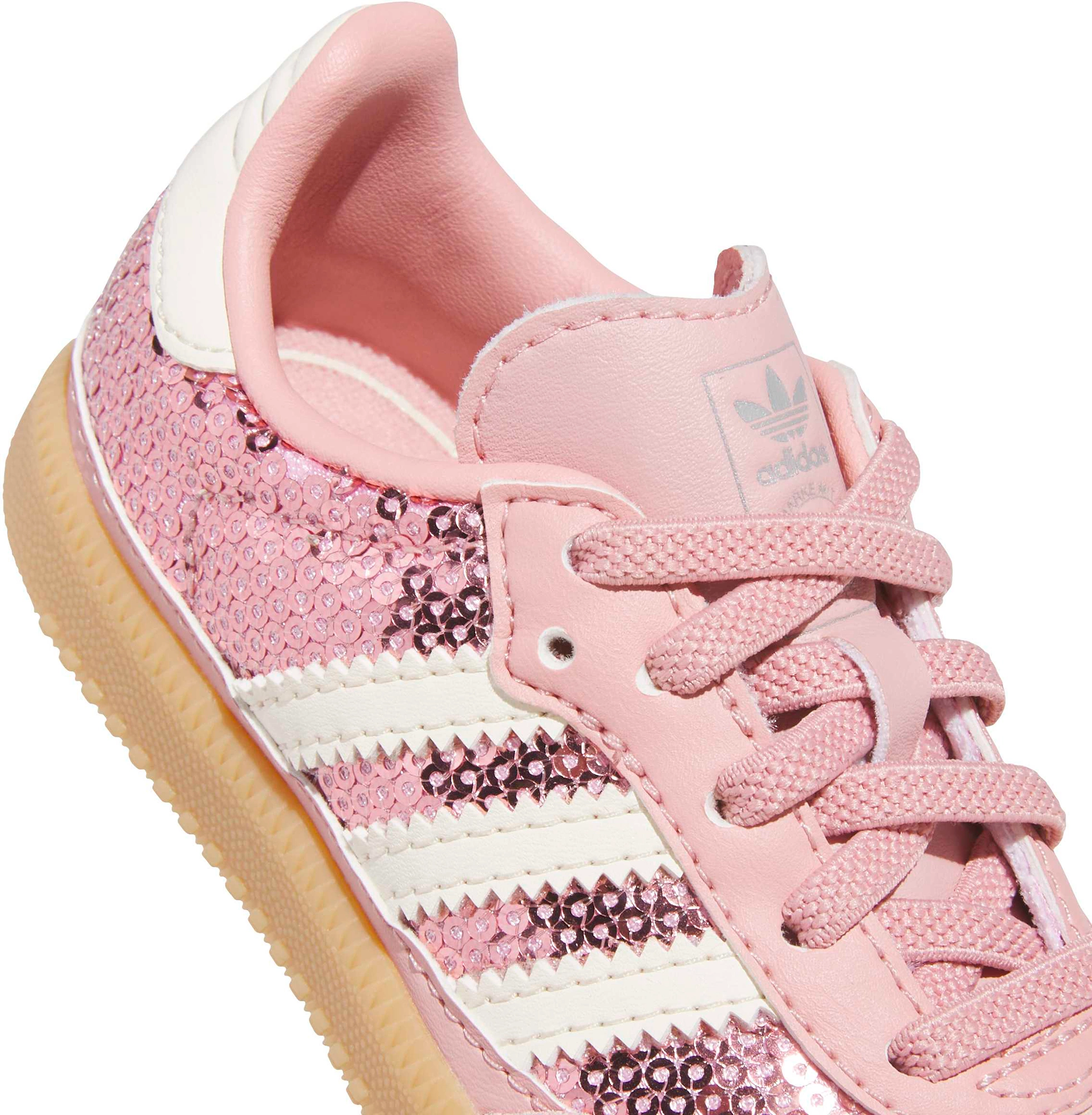 adidas Toddler Samba OG Shoes - Mauve/Cream/Tech Grey Met - View 8