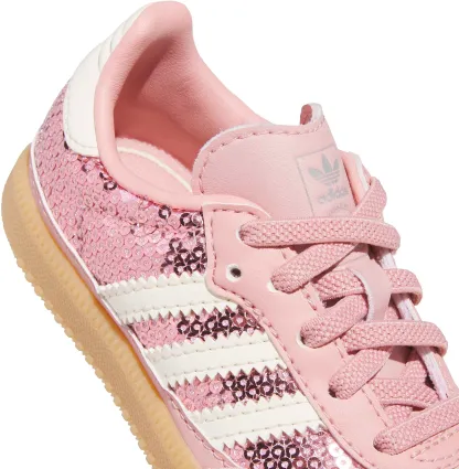 adidas Toddler Samba OG Shoes - Mauve/Cream/Tech Grey Met - View 8