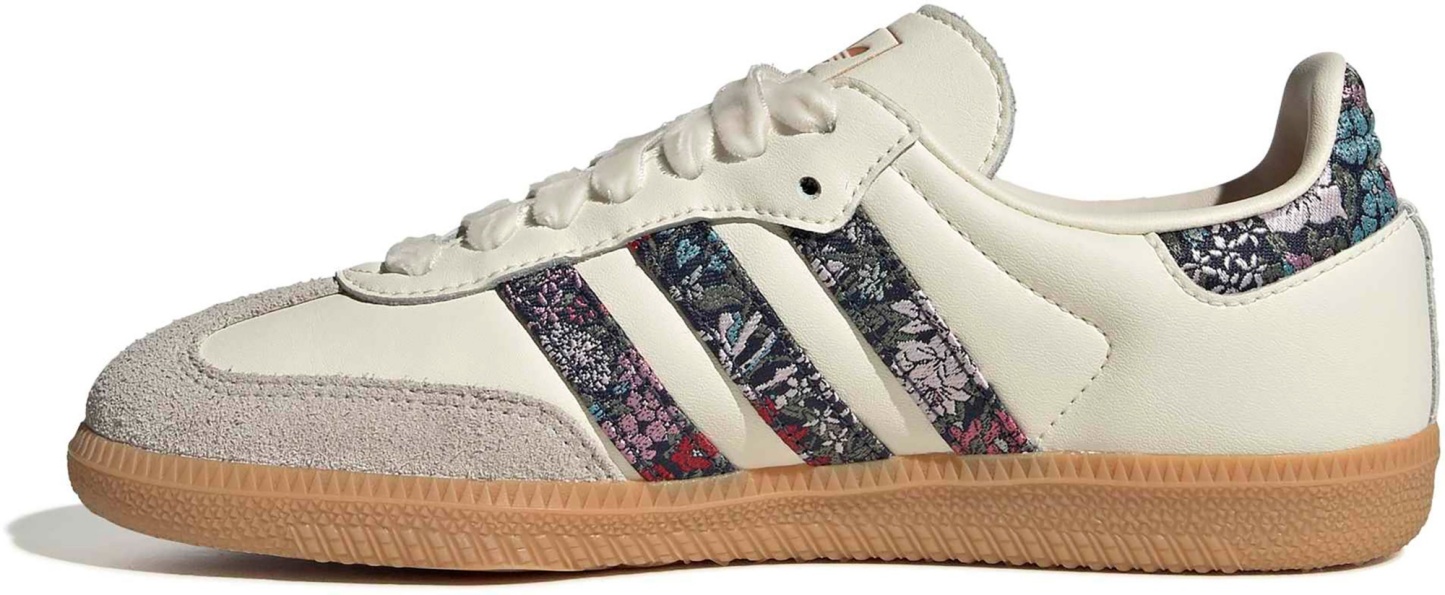 adidas Kids Liberty Samba OG Shoes - Cream White/Dual Magenta/Talc - View 4