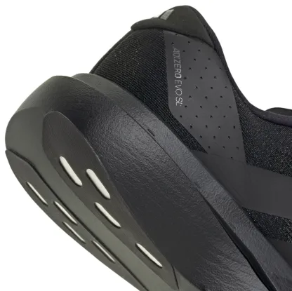 adidas Men's Adizero EVO SL Running Shoes - Black/Black - View 8