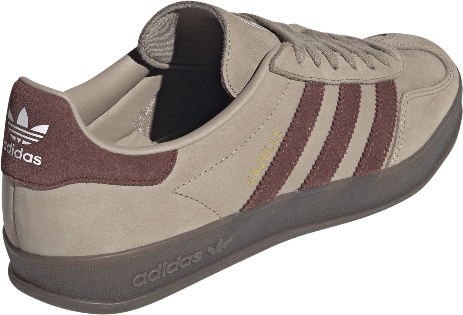 adidas Men's Gazelle Indoor Shoes - Khaki/Brown - View 6