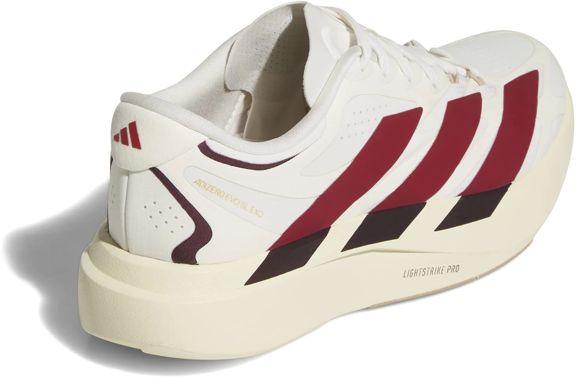 adidas Women's Adizero EVO SL EXO  Running Shoes - Core White/Team Victory Red/Cream White - View 6