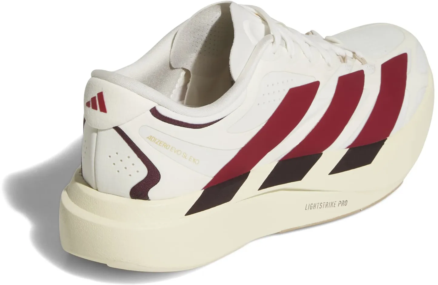 adidas Women's Adizero EVO SL EXO  Running Shoes - Core White/Team Victory Red/Cream White - View 6