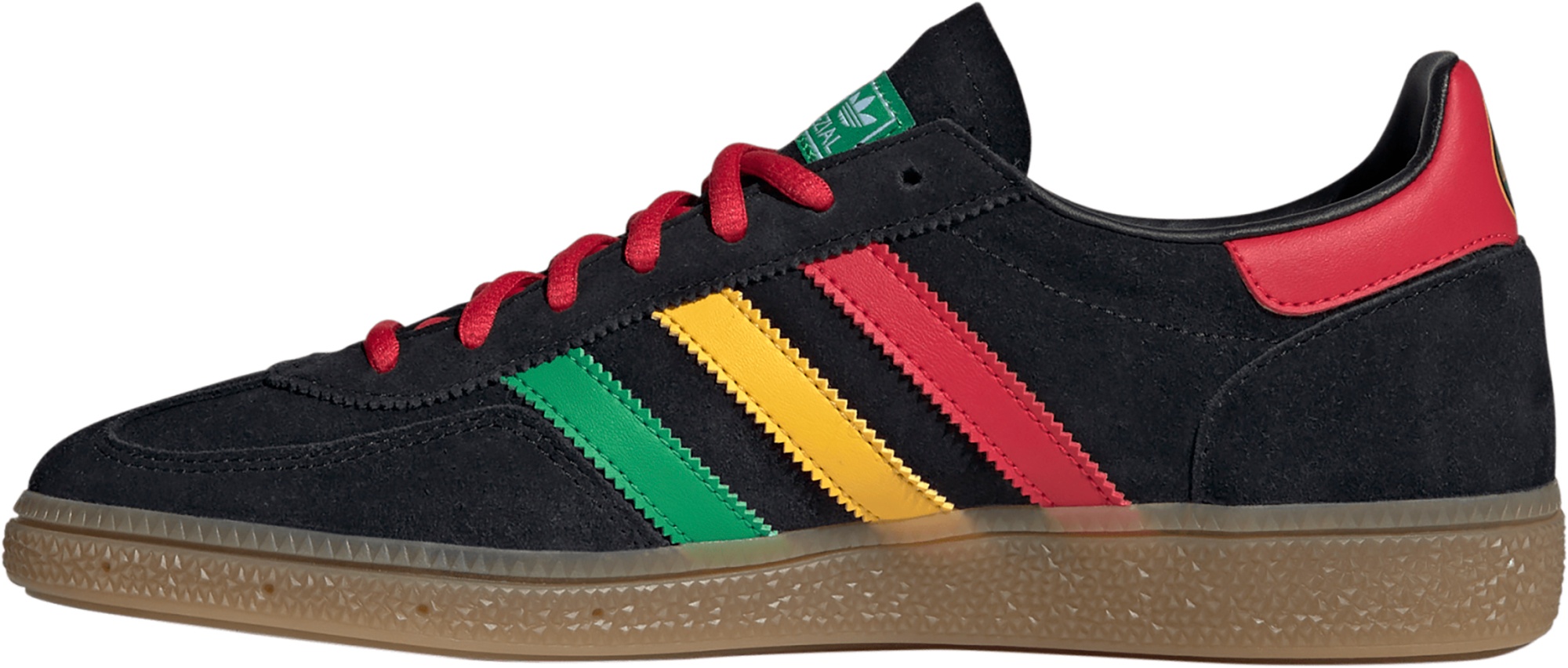 adidas Handball Spezial Jamaica Shoes - Black/Red - View 9