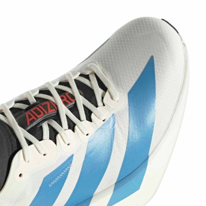 adidas Men's Adizero Adios Pro 4 Running Shoes - White/Light Blue/Bright Red - View 7