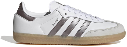 adidas Women's Samba OG Shoes - White/Coffee Met/Gum4 - View 1