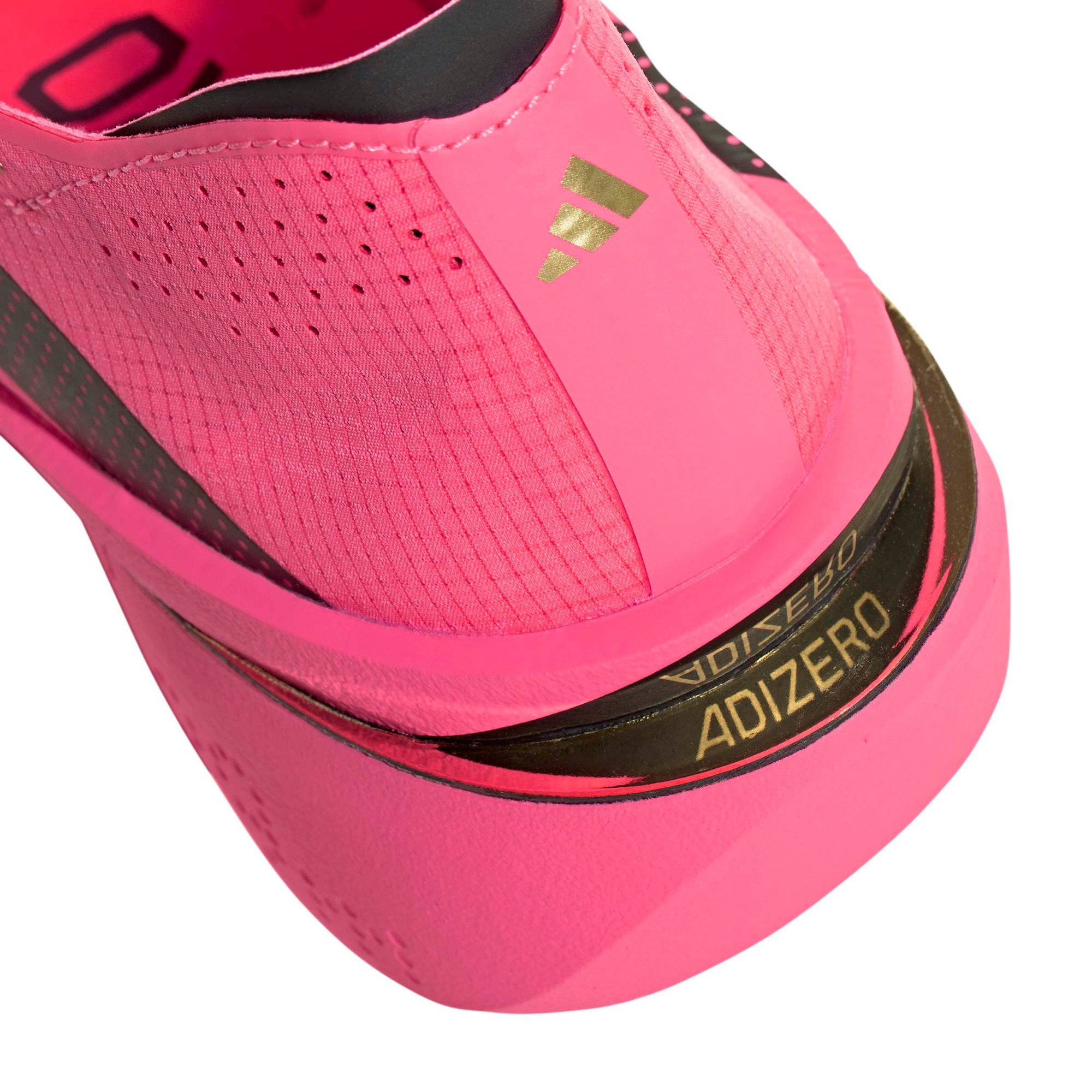 adidas Women's Adizero Adios Pro 5 Running Shoes - Solar Turbo/Core Black/Lucid Red - View 4