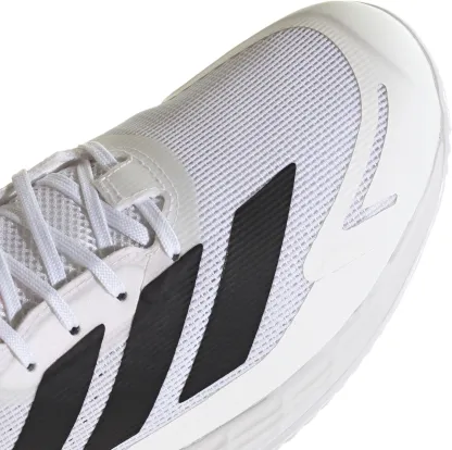 adidas Men's Defiant Speed 2 Tennis Shoes - Ftwr White/Core Black/Lucid Orange - View 7