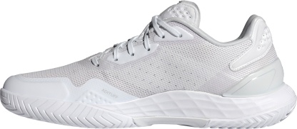 adidas Women's Defiant Speed 2 Tennis Shoes - White/White/Gray - View 6