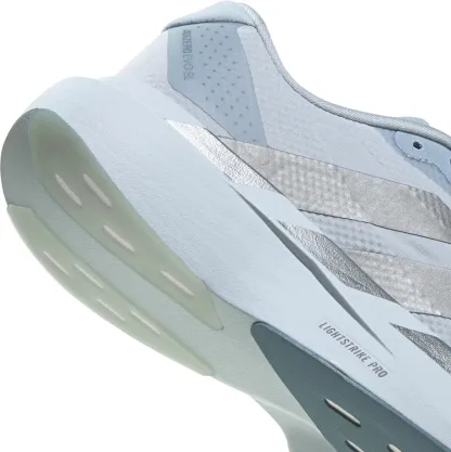 adidas Women's Adizero EVO SL Woven Running Shoes - Halo Blue/Silver Metallic/Wonder Blue - View 7