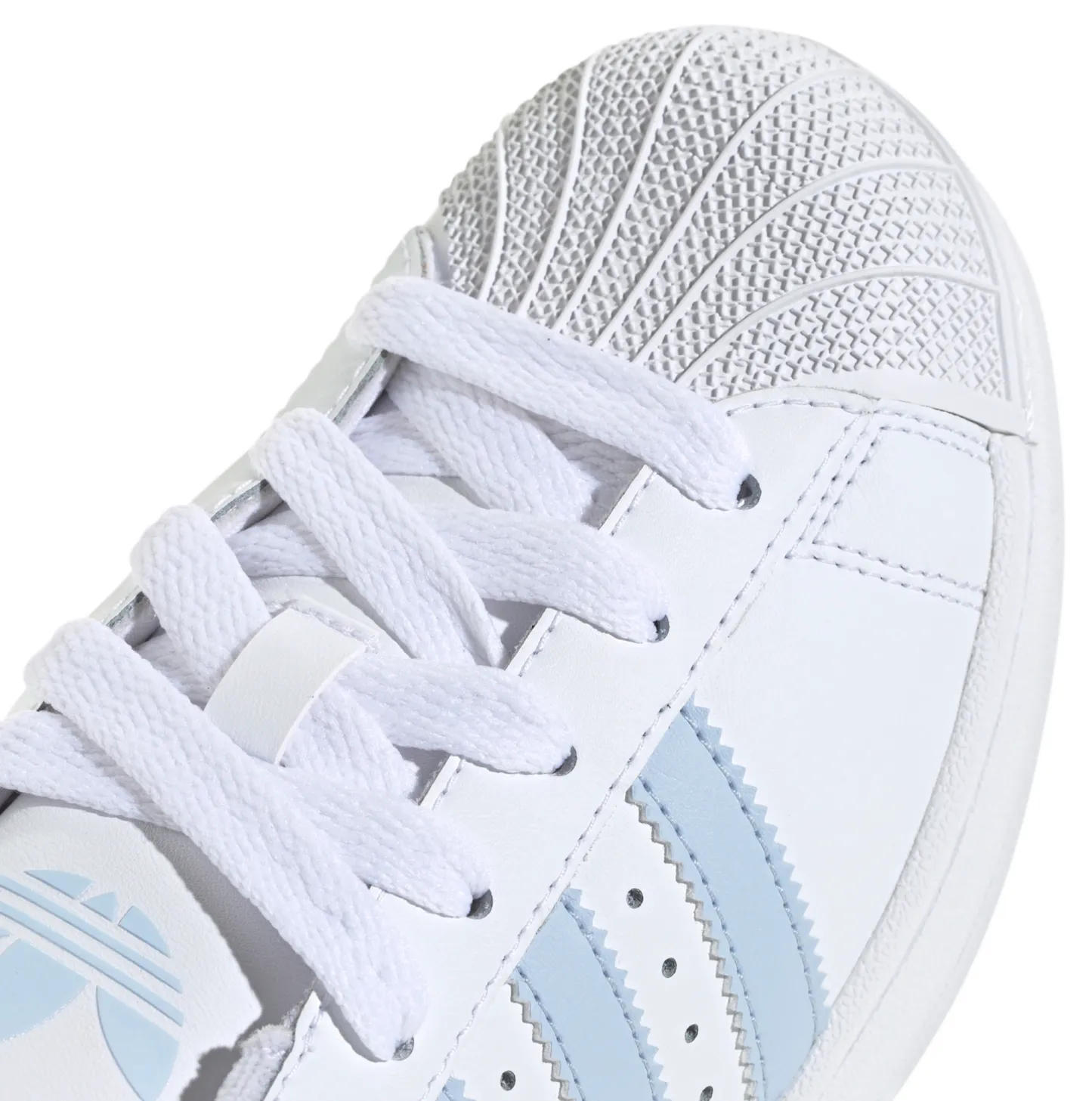 adidas Kids' Grade School Superstar II Shoes - White/White - View 5