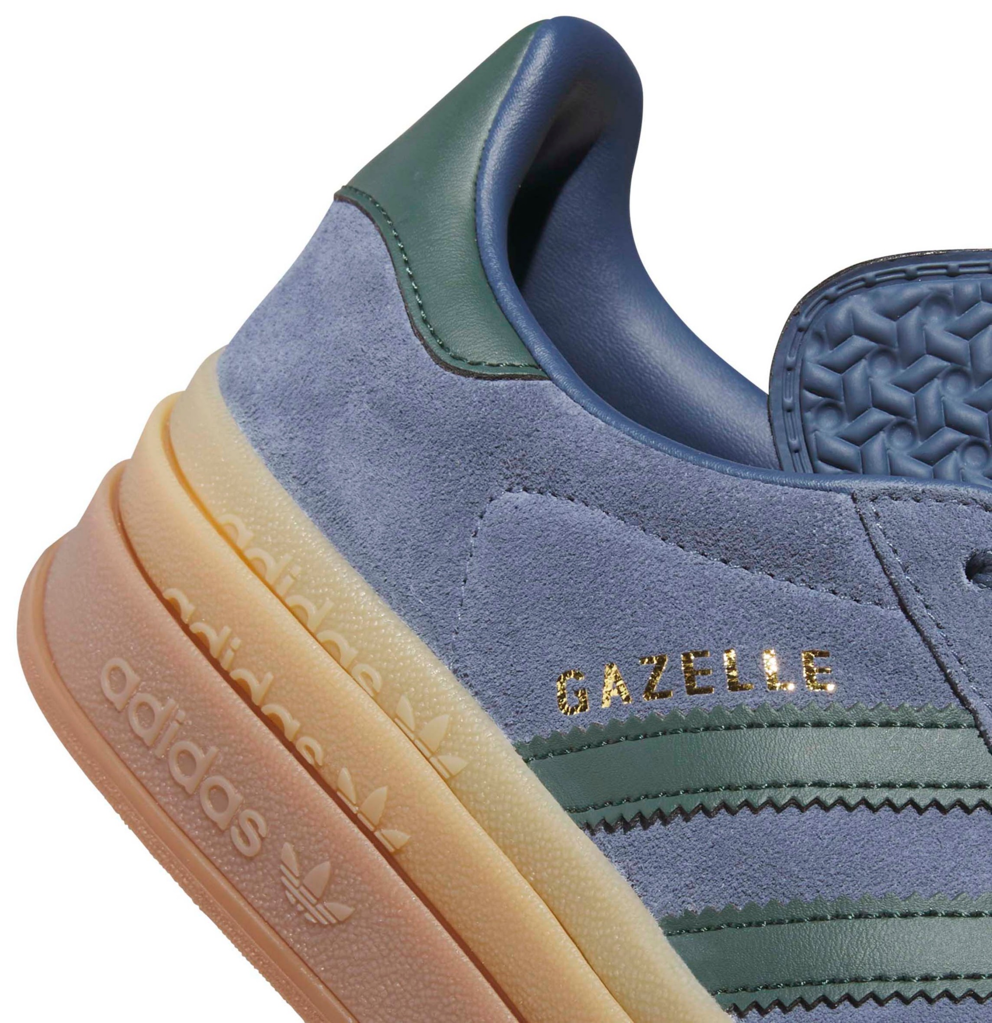 adidas Originals Women's Gazelle Bold Shoes - Navy/Green - View 7