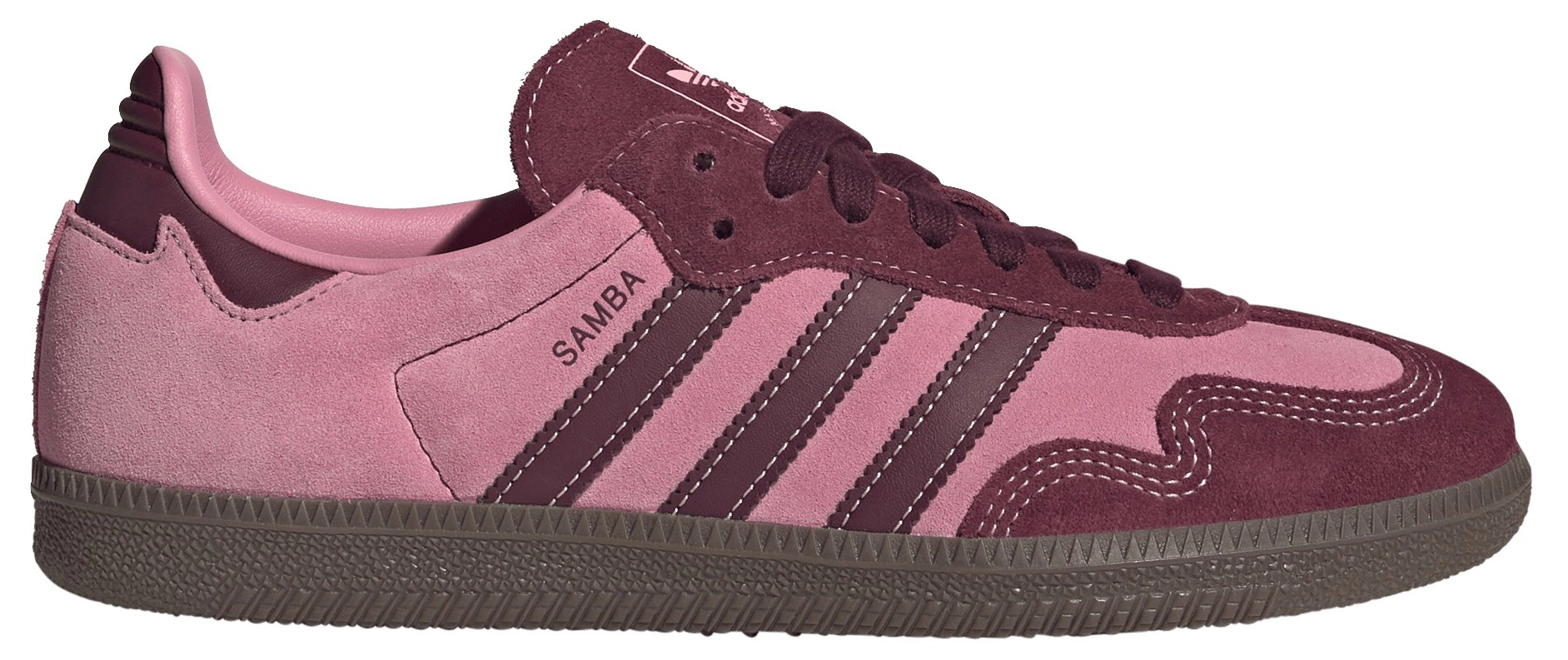 adidas Women's Samba OG Shoes - Pink Spark/Shadow Red - View 1