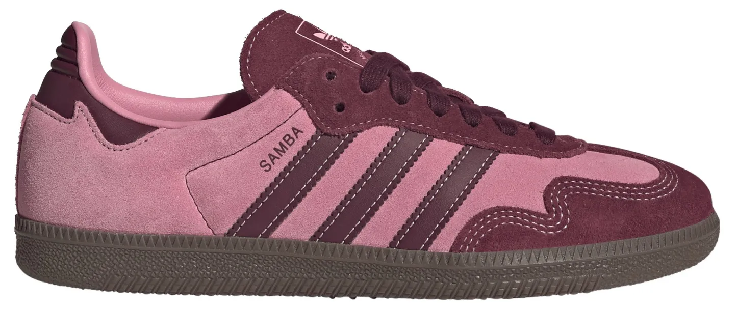 adidas Women's Samba OG Shoes - Pink Spark/Shadow Red - View 1