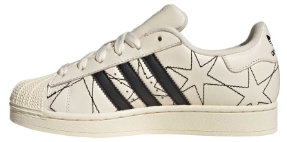 adidas Women's Superstar II Shoes - Cream White/Core Black/Cream White - View 4
