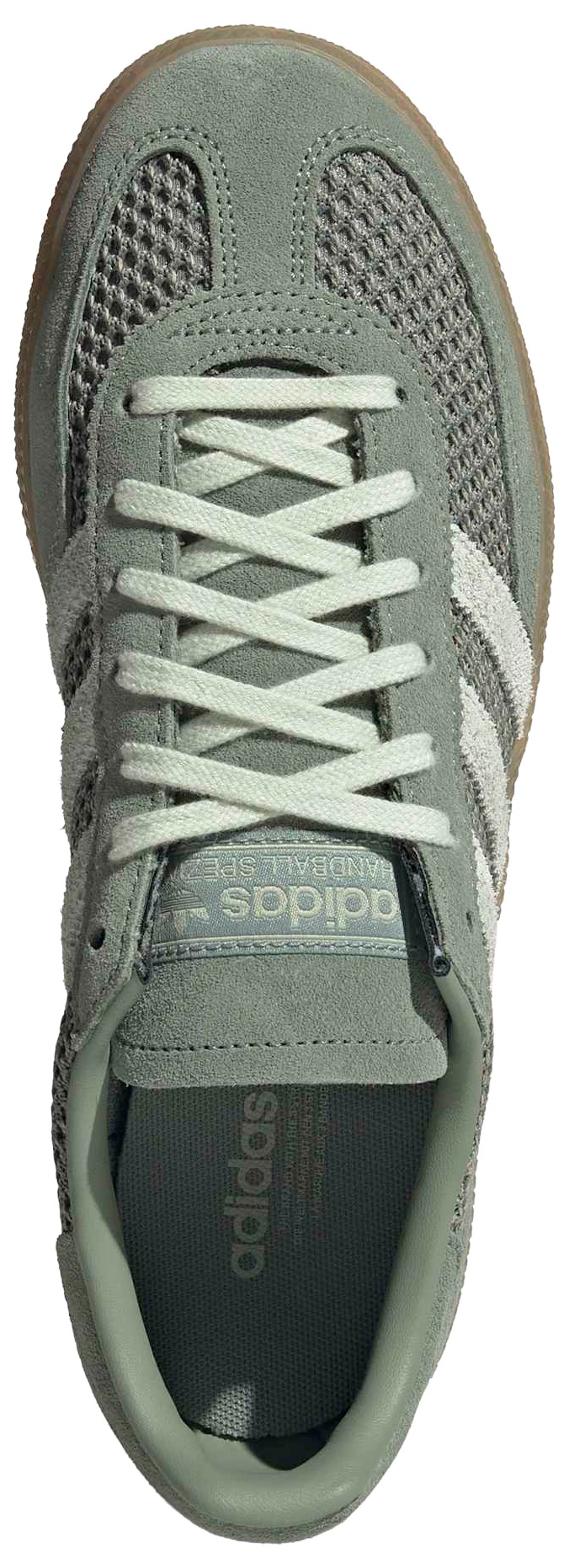 adidas Women's Handball Spezial Shoes - Silver Green/Linen Green/Gum 3 - View 2