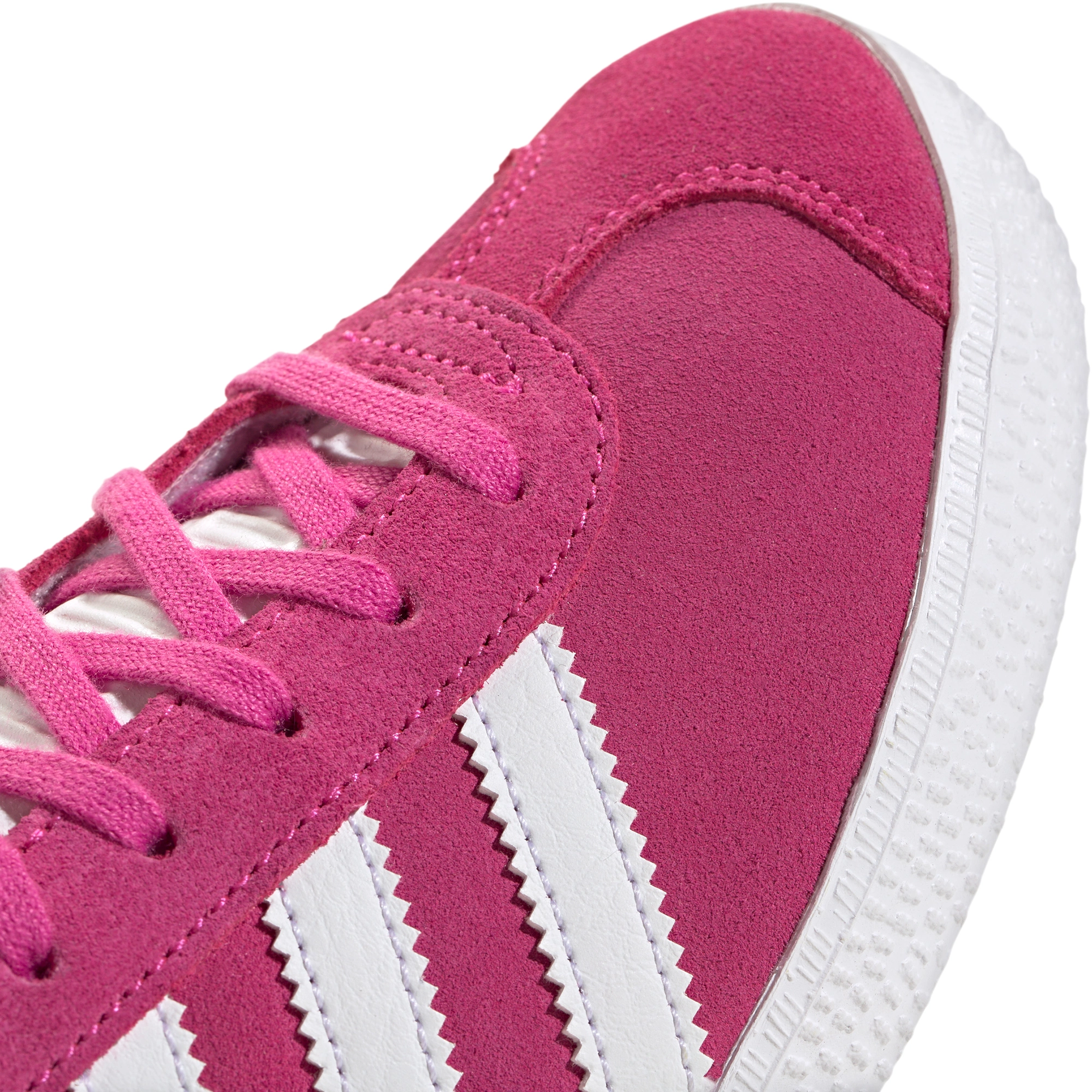 adidas Kids' Grade School Gazelle Shoes - Fuchsia/White - View 7