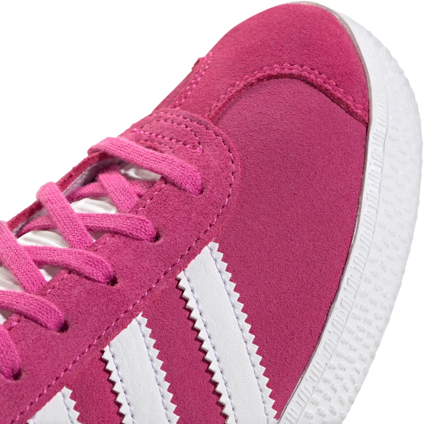 adidas Kids' Grade School Gazelle Shoes - Fuchsia/White - View 7