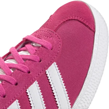 adidas Kids' Grade School Gazelle Shoes - Fuchsia/White - View 7
