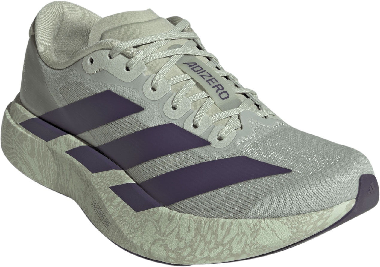 adidas Women's Adizero EVO SL Running Shoes - Halo Green/Trace Purple/Sandy Pink - View 6