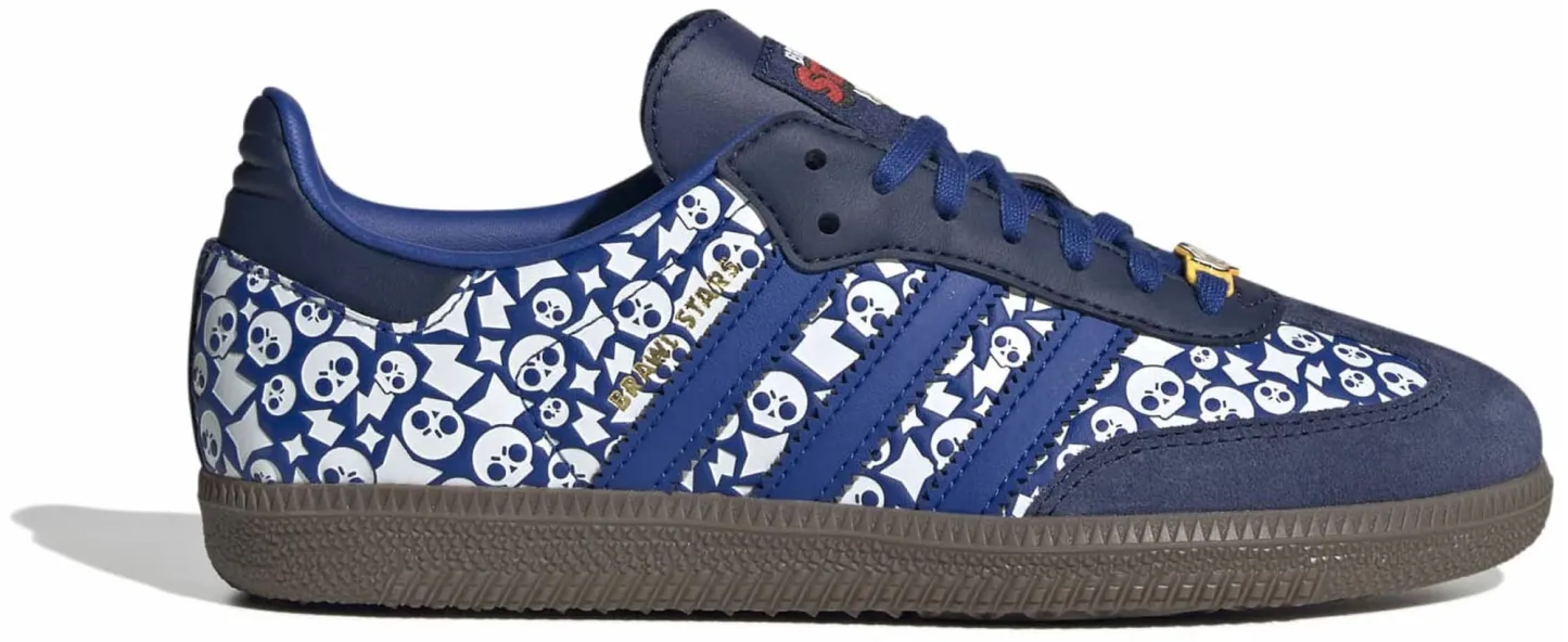 adidas Kids' Grade School Samba OG Shoes - Team Royal Blue/Team Royal Blue/Dark Blue - View 1