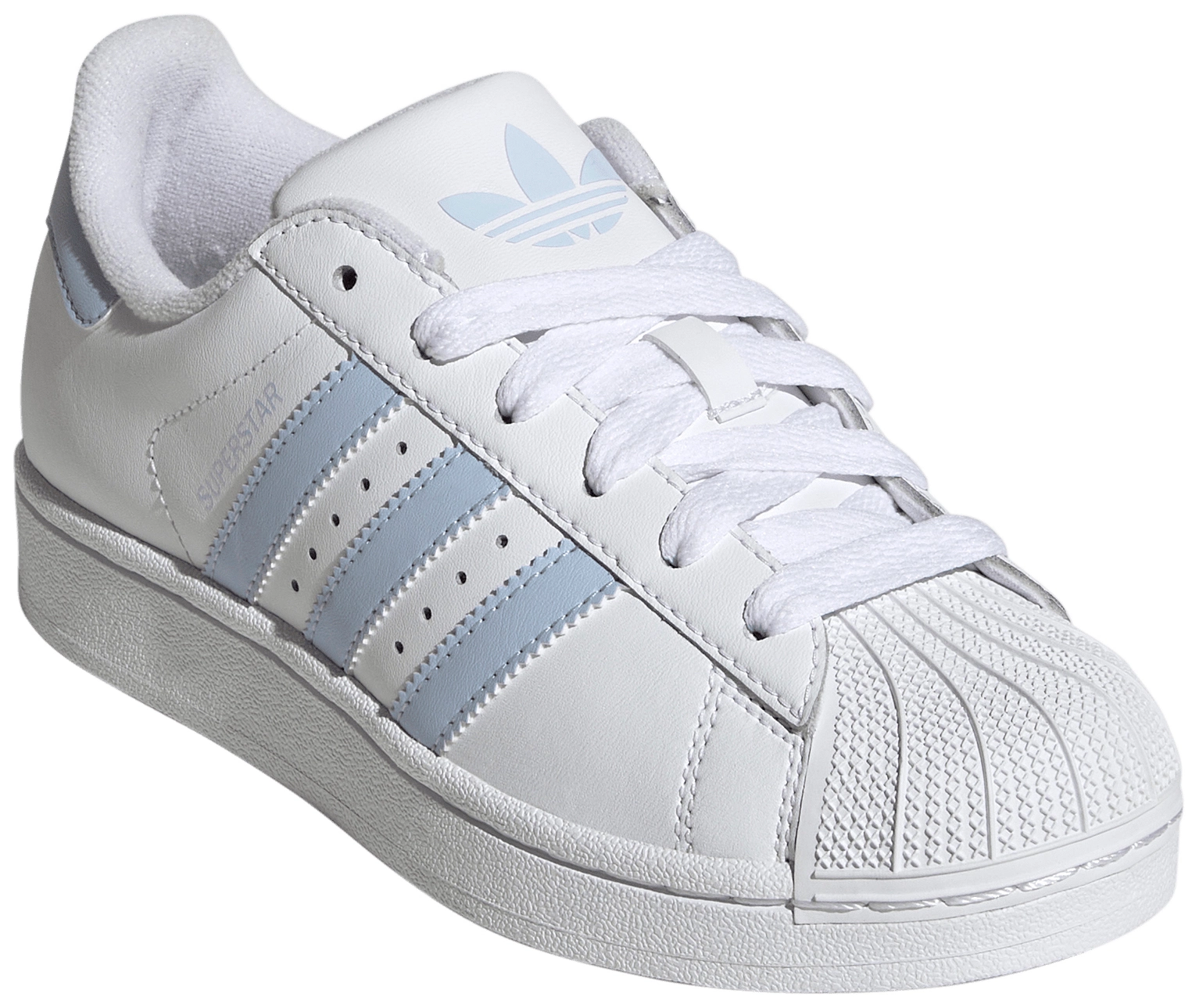 adidas Kids' Grade School Superstar II Shoes - White/White - View 4