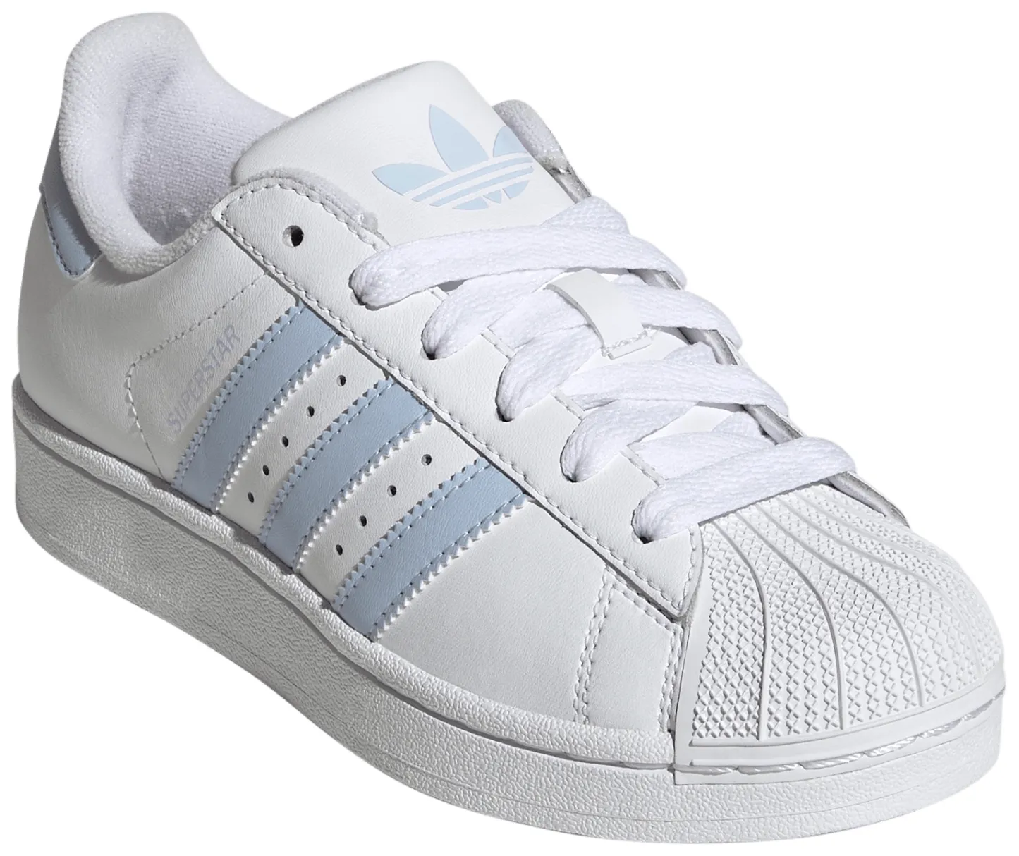 adidas Kids' Grade School Superstar II Shoes - White/White - View 4