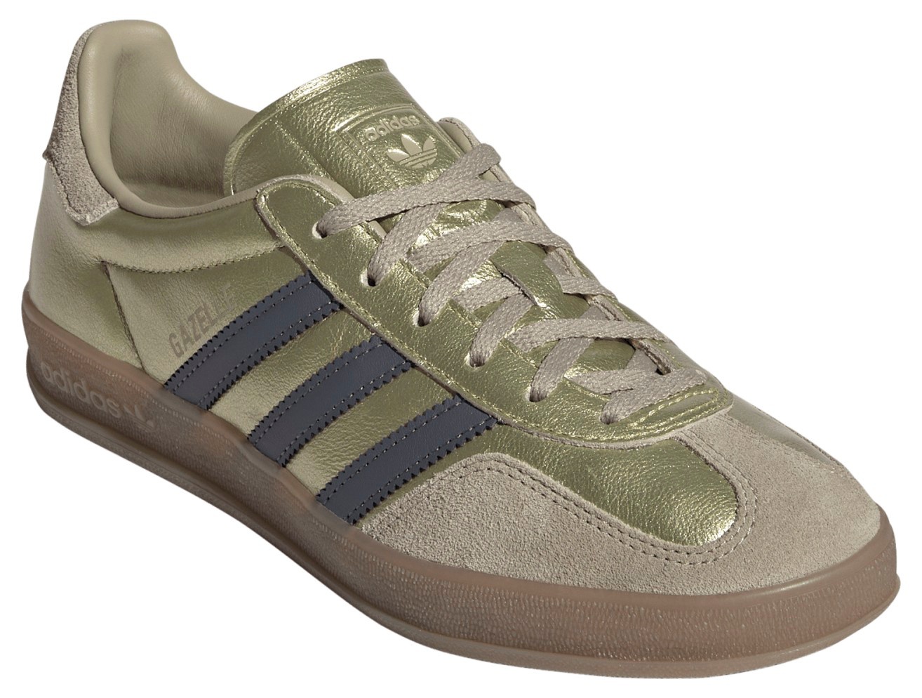 adidas Women's Gazelle Indoor Shoes - Gold/Aurora Onx/Wndr Crgo - View 6