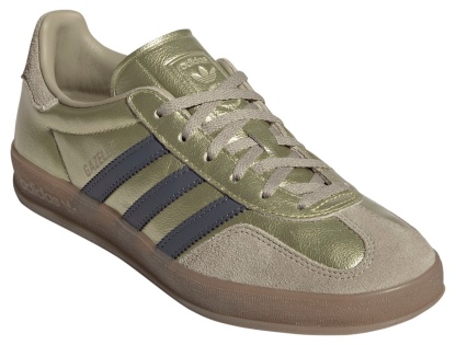 adidas Women's Gazelle Indoor Shoes - Gold/Aurora Onx/Wndr Crgo - View 6