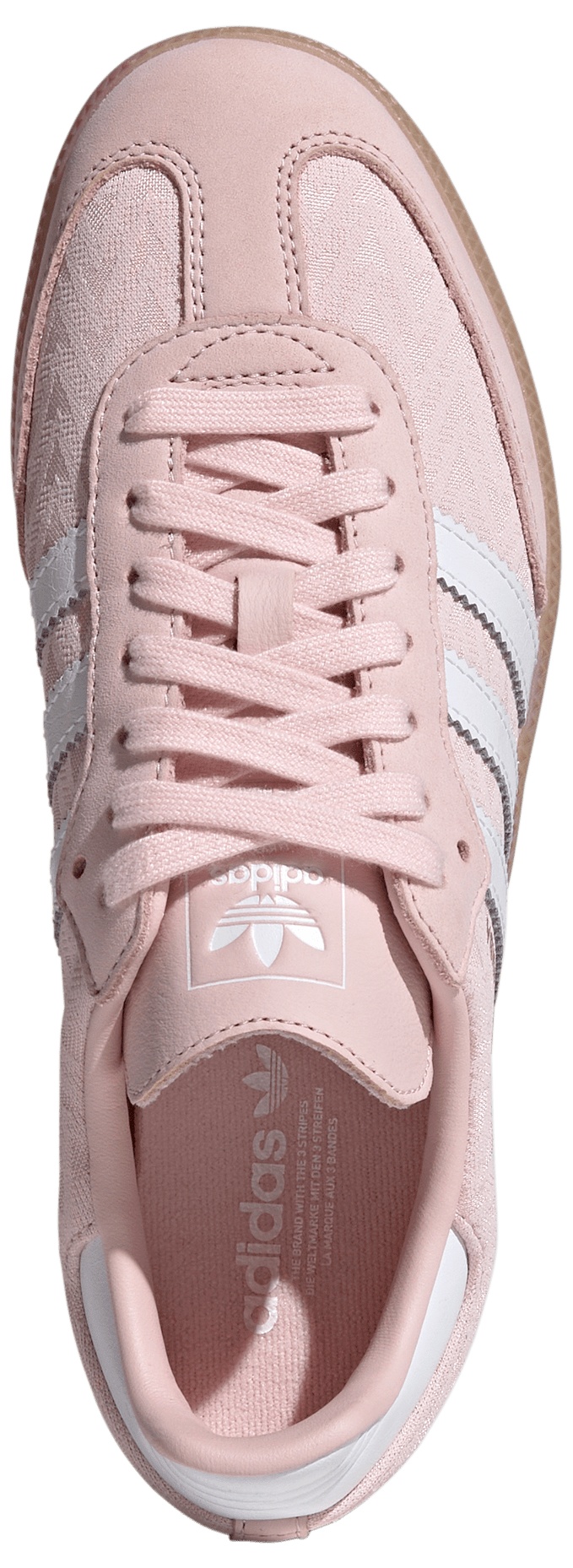 adidas Women's Samba OG Shoes - Sandy Pink/Ftwr White/Gold Met - View 2