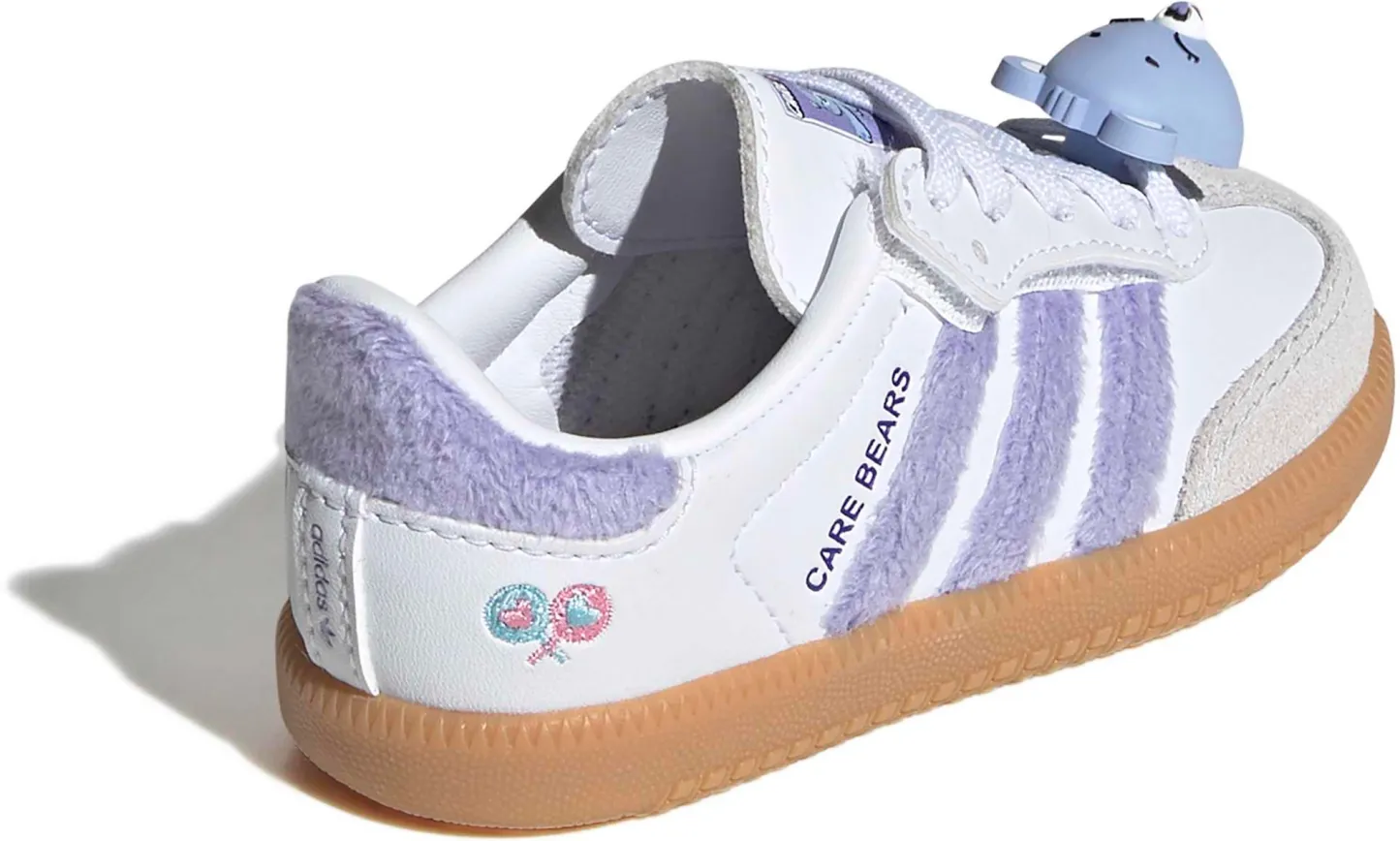 adidas Toddler Samba Care Bear Shoes - Light Purple/White/Blue Dawn - View 6