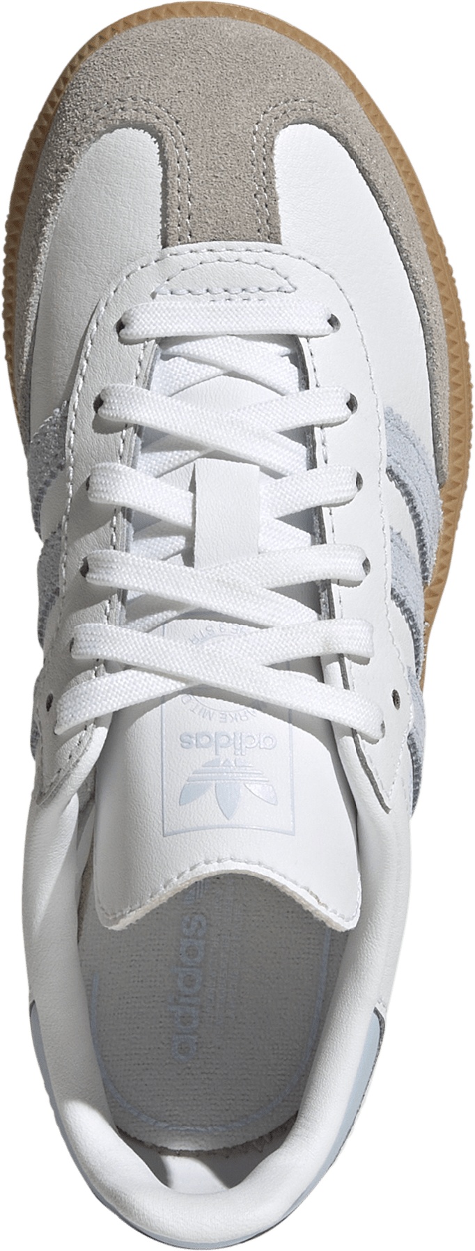 adidas Kids' Preschool Samba OG Shoes - White/Sky/Gum - View 2