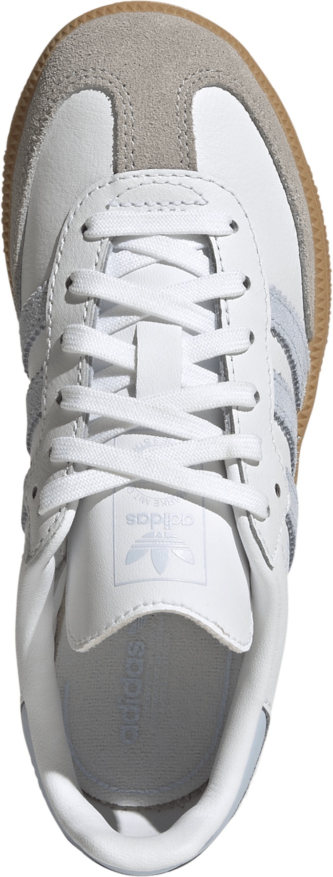adidas Kids' Preschool Samba OG Shoes - White/Sky/Gum - View 2