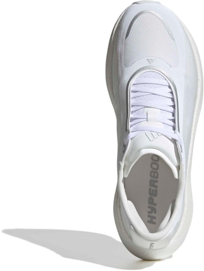 adidas Men's Hyperboost Edge Running Shoes - White/Silver Mtllc/Zero - View 3