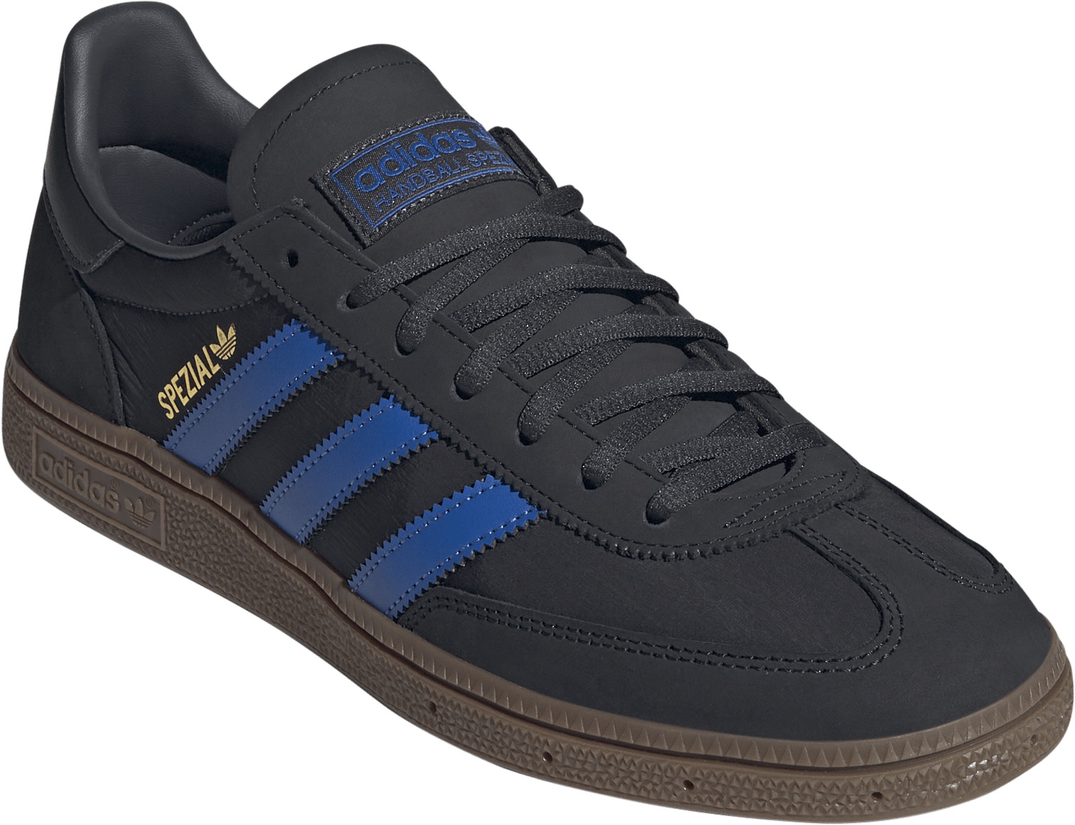adidas Men's Handball Spezial Shoes - Black/Blue/Grey - View 5