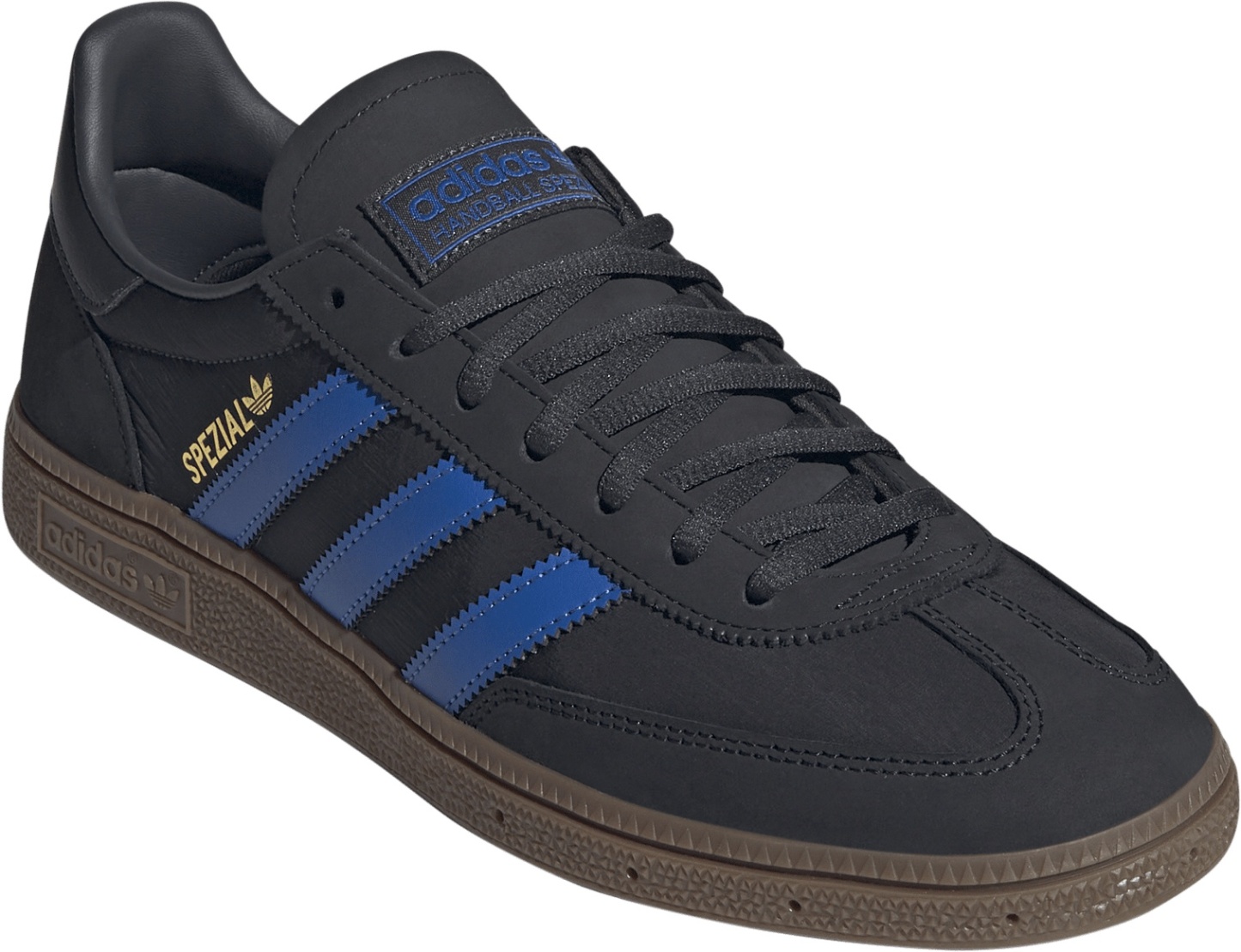 adidas Men's Handball Spezial Shoes - Black/Blue/Grey - View 5