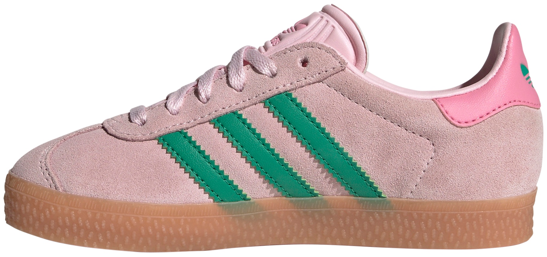 adidas Kids' Preschool Gazelle Shoes - Pink/Green - View 4