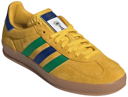 adidas Men's FIFA World Cup Gazelle Indoor Shoes - Eqt Yellow/Collegiate Royal/Green - View 5